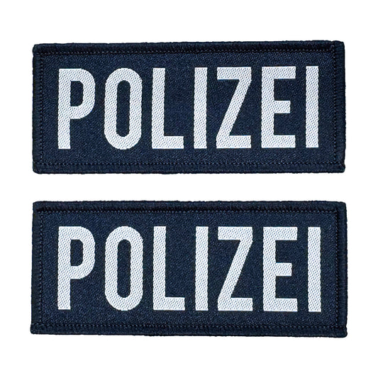 Klettabzeichen POLIZEI, 35x80mm, navy (2 Stk)