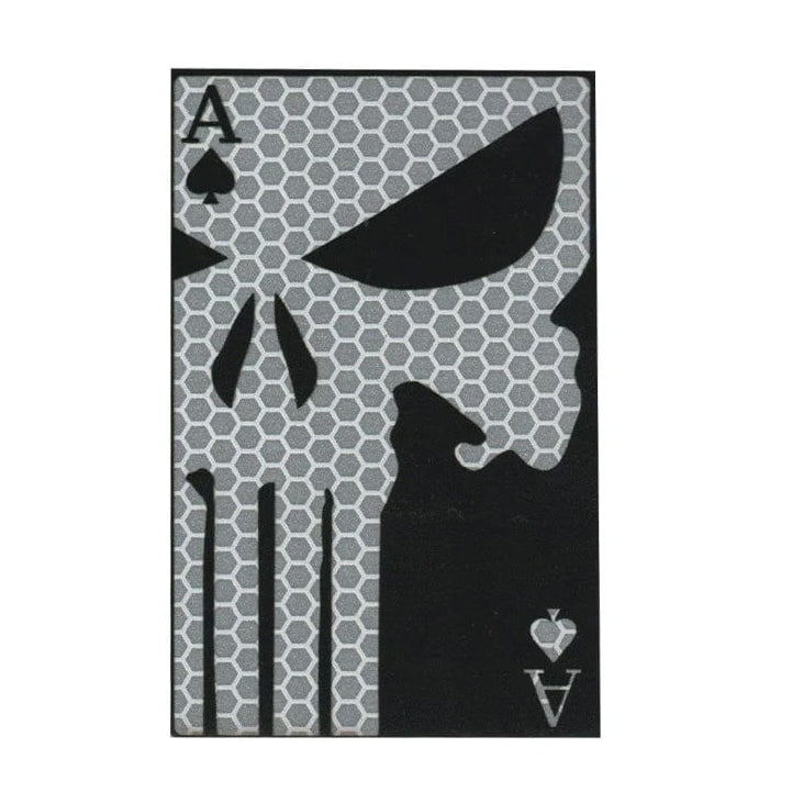 Morale Patch Klettabzeichen PUNISHER ACE, reflective