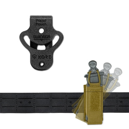 Étui à chargeur simple pour pistolet - Support pivotant