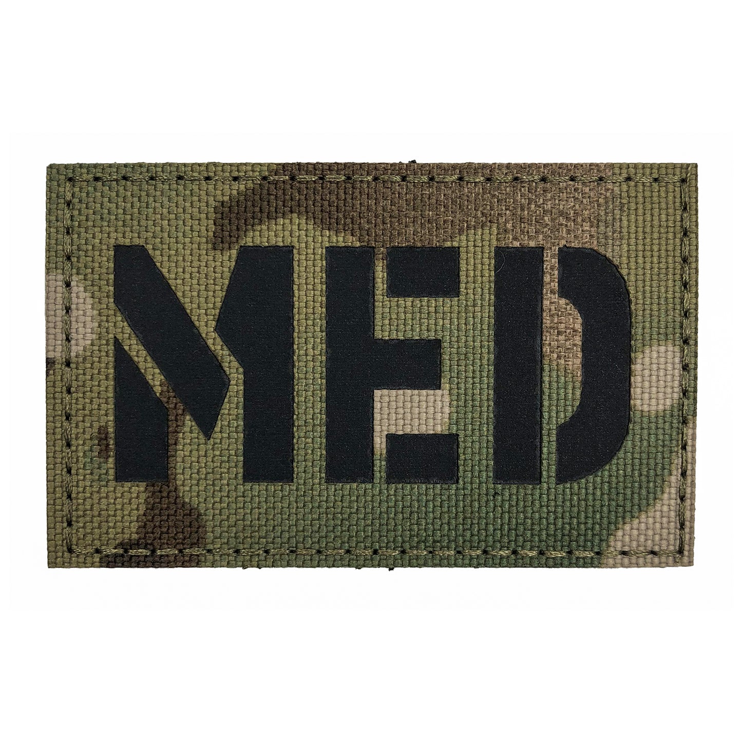 Morale Patch Klettabzeichen MED Reflective/Laser - black/mc