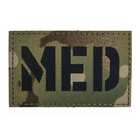 Morale Patch Klettabzeichen MED Reflective/Laser - black/mc