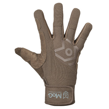Gants d'assurage et de rappel, marron coyote