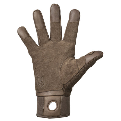 Gants d'assurage et de rappel, marron coyote