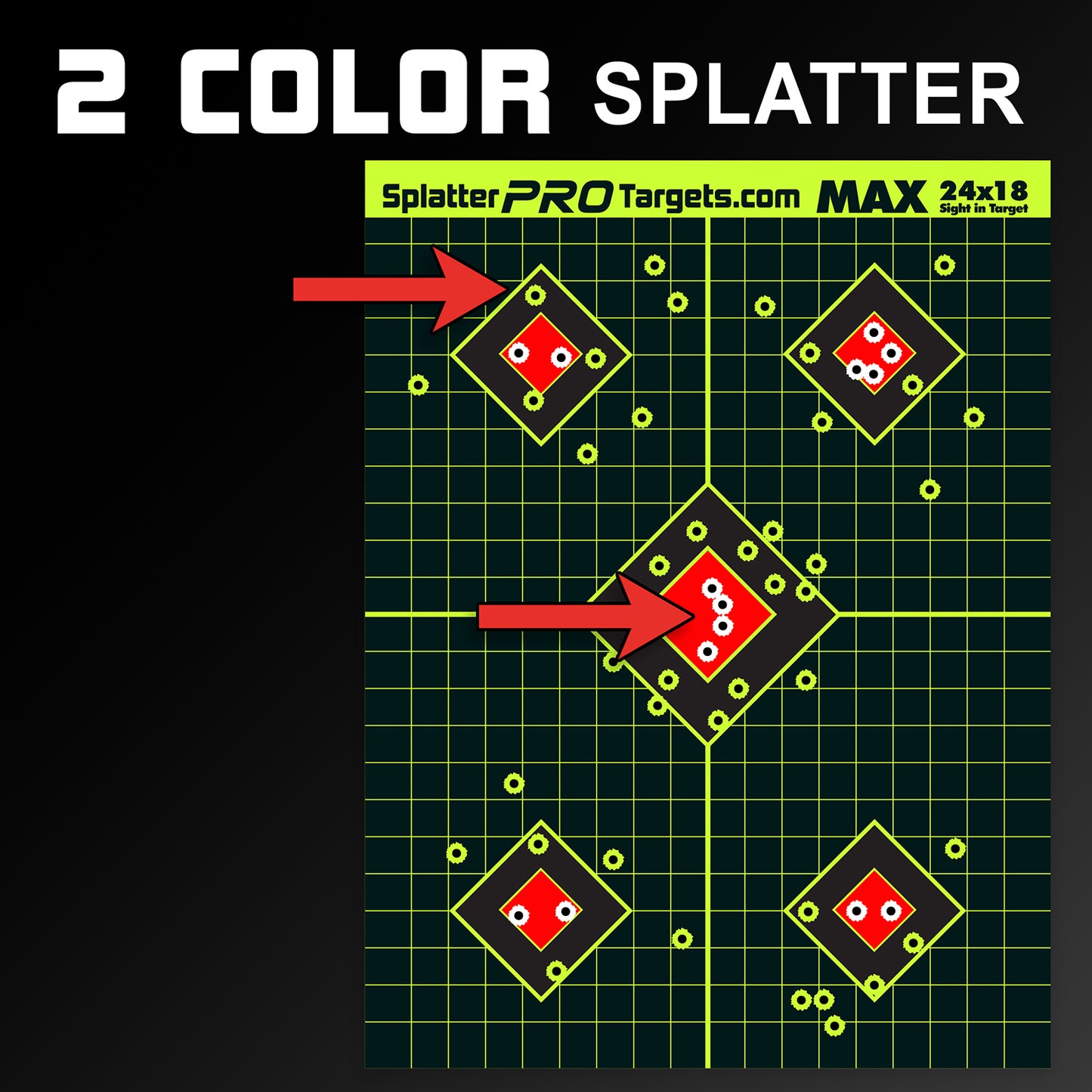 Splatter Pro Targets Zielscheiben MXFR 02, 60x45cm, 10er Packung