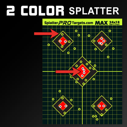Splatter Pro Targets Zielscheiben MXFR 02, 60x45cm, 10er Packung