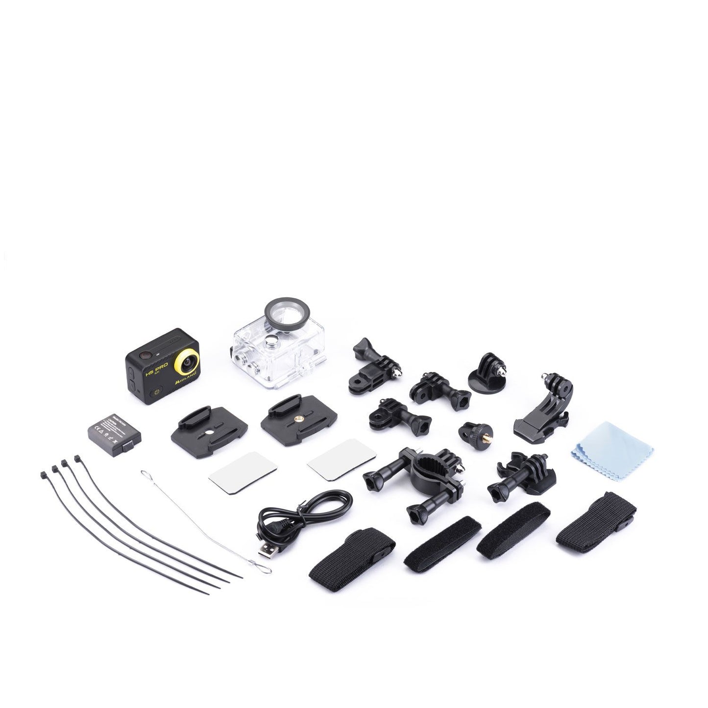 H5 Pro Action Cam 4K + Monopod + Zubehör