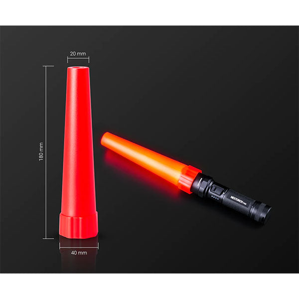 Attache d'avertissement, rouge