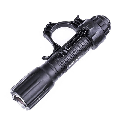 Tactical LED-Taschenlampe TA30D mit Führungshilfe, 2'200 Lumen (inkl. Akku und FR-1 Ring)