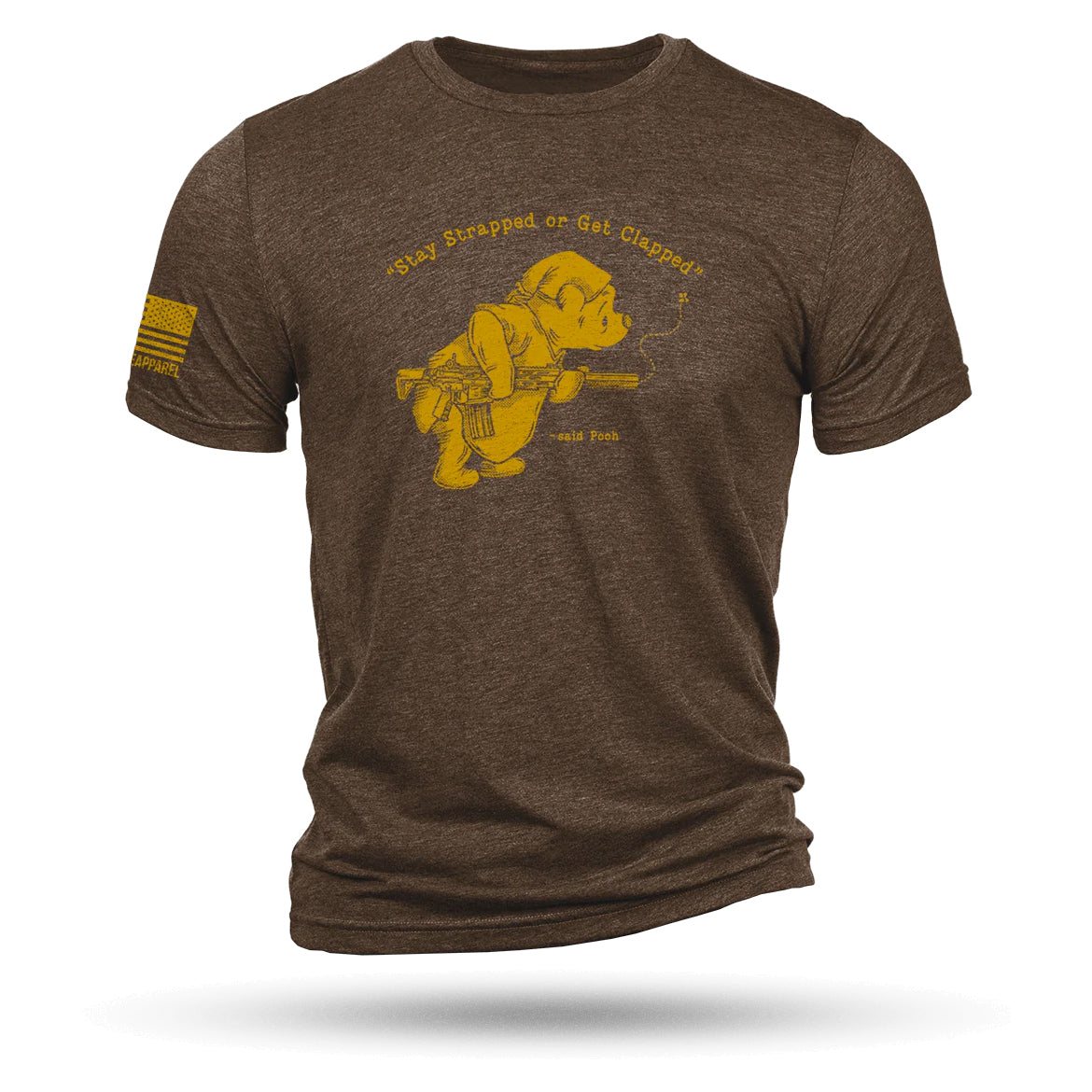 T-shirt Winnie l'ourson marron triblend