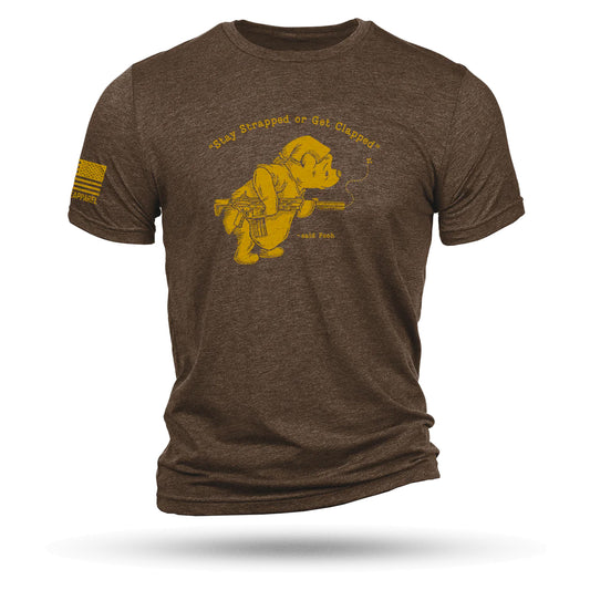 T-shirt Winnie l'ourson marron triblend