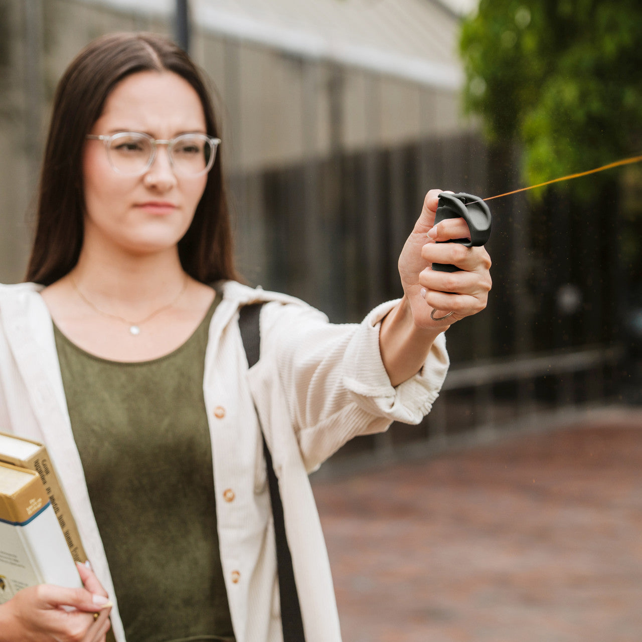 Pfefferspray m. Haltegriff & Übungsspray