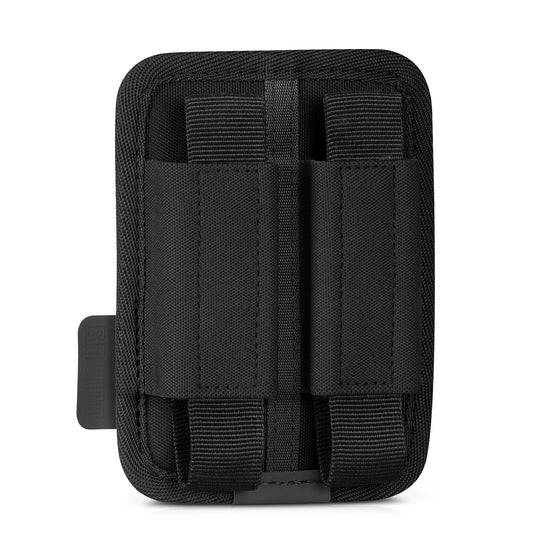Pistol Mag Holder – 2 Slots – Hook Backing, Black