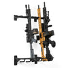 Supporto da parete per fucili – 6 slot, nero