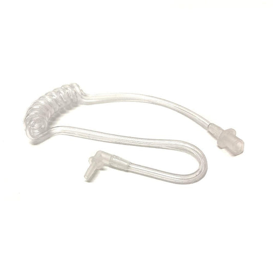 Accustic Tube bent w/earpiece, Male Connector
