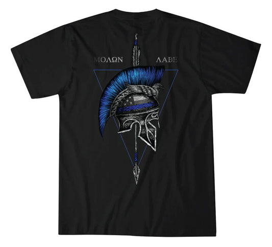  T-Shirt SPARTAN BLUE, black