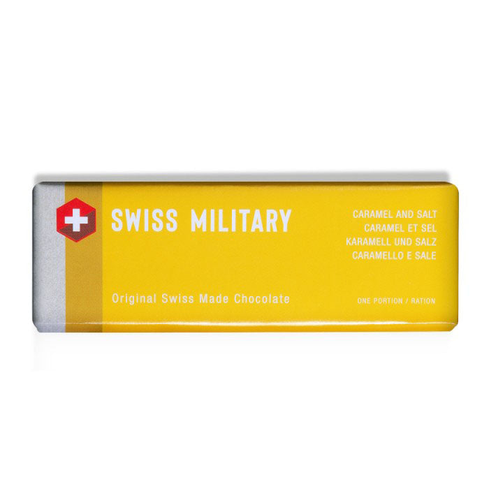 Swiss Military Schokolade Karamell und Salz, 50g