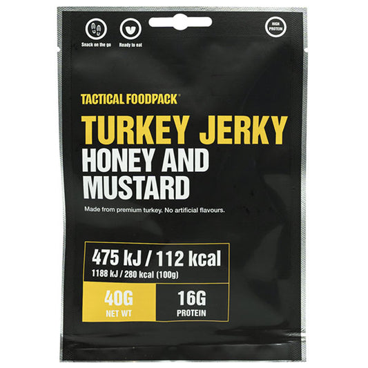 TACTICAL FOODPACK, Turkey Jerky Honey & Mustard, 40g