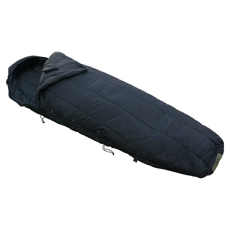 Sacco a pelo originale dell'esercito americano Sleeping Bag Intermediate Cold, lunghezza extra lunga, nero