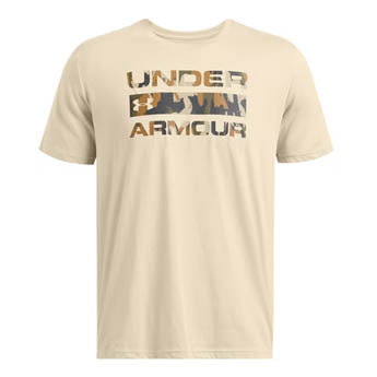 T-shirt à logo empilé, base kaki / taupe Timberwolf