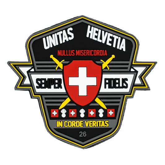 Morale Patch Klettabzeichen UNITAS HELVETIA - NULLUS MISERICORDIA