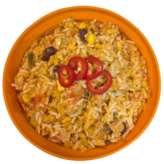 Ciotola di burrito di pollo messicano (800 kcal) [Senza latticini, senza glutine] 