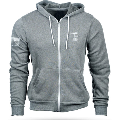 LOGO DROPLINE - FELPA CON CAPPUCCIO FULL-ZIP