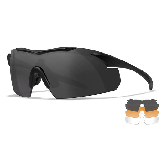 WX VAPOR 2.5 Visiere: grigio/trasparente/ruggine chiaro, Montatura: nero opaco