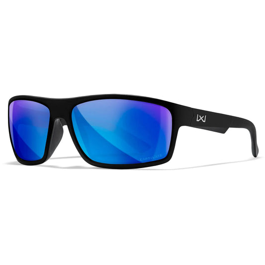 Occhiali da sole WX PEAK XL, CAPTIVATE™ Polarized Blue Mirror, Montatura: Nero opaco