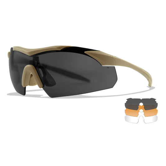 WX VAPOR 2.5 Shields: grey/clear/light Rust, Frame: matte tan