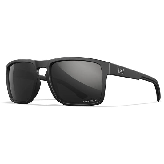 Lenti WX FOUNDER: CAPTIVATE™ Polarized black Mirror, Montatura: nero opaco