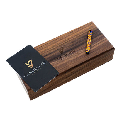 Esox, M390, bronze, bouton-poussoir en titane, poli