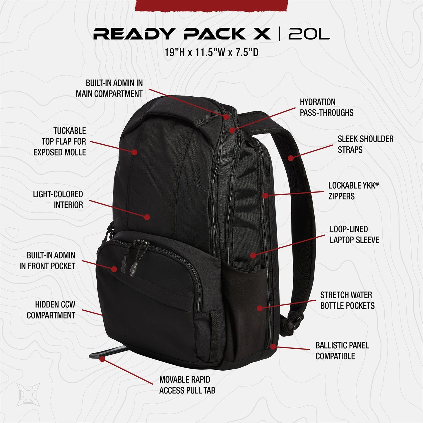 Ready Pack X, 20 litres