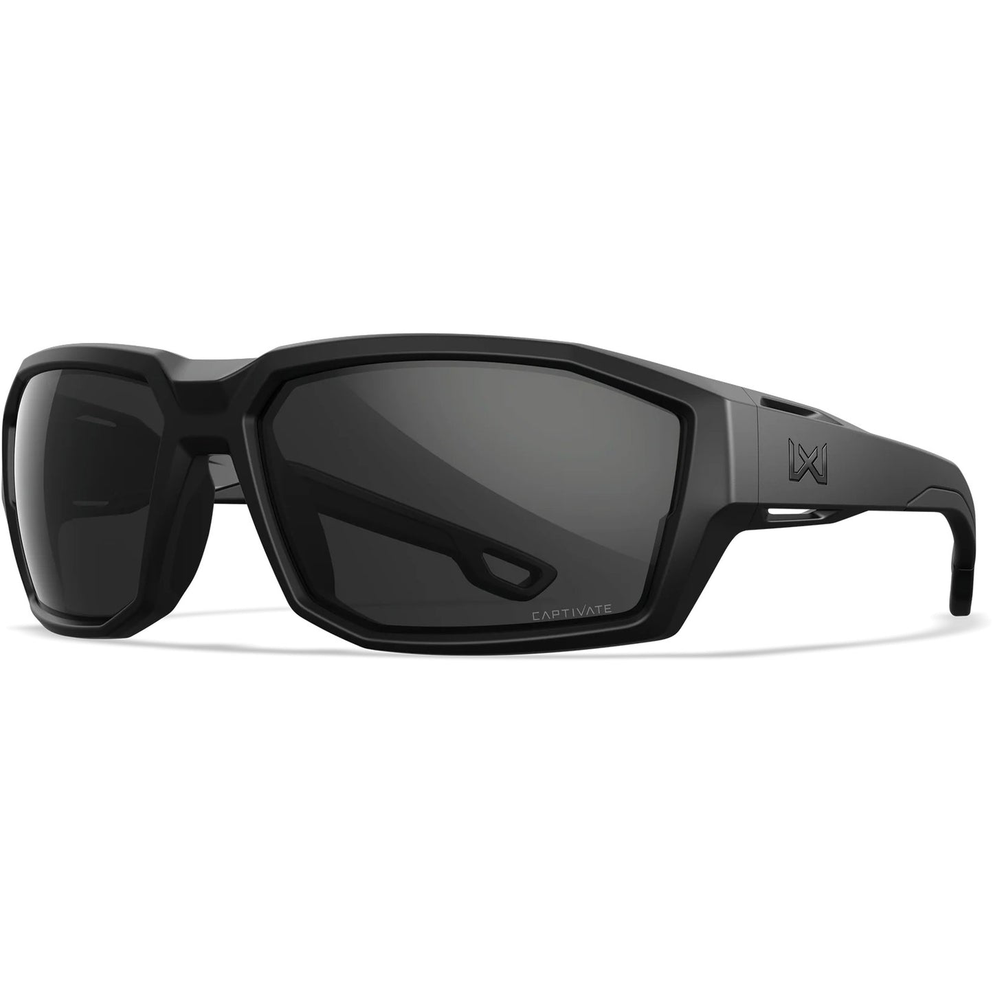 Lunettes de soleil WX Alpine, monture noire mate avec verres gris polarisés CAPTIVATE™