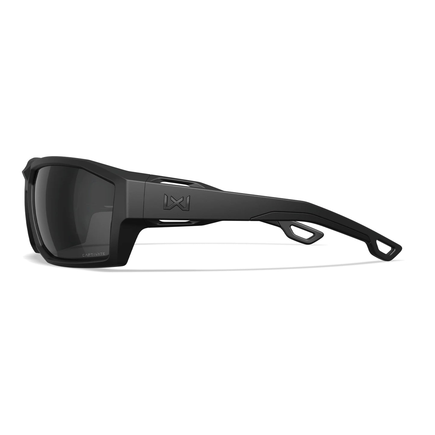 Lunettes de soleil WX Alpine, monture noire mate avec verres gris polarisés CAPTIVATE™