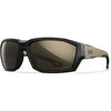 Occhiali da sole WX Alpine, montatura nera opaca e marrone chiaro con lenti CAPTIVATE™ polarizzate Tungsten Mirror