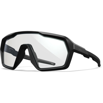 Lunettes de soleil WX Citadel, monture noire mate avec verres gris clair et rouille clair