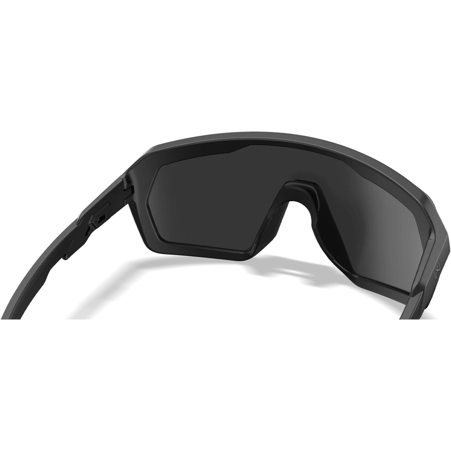 Lunettes de soleil WX Citadel, monture noire mate avec verres gris clair et rouille clair