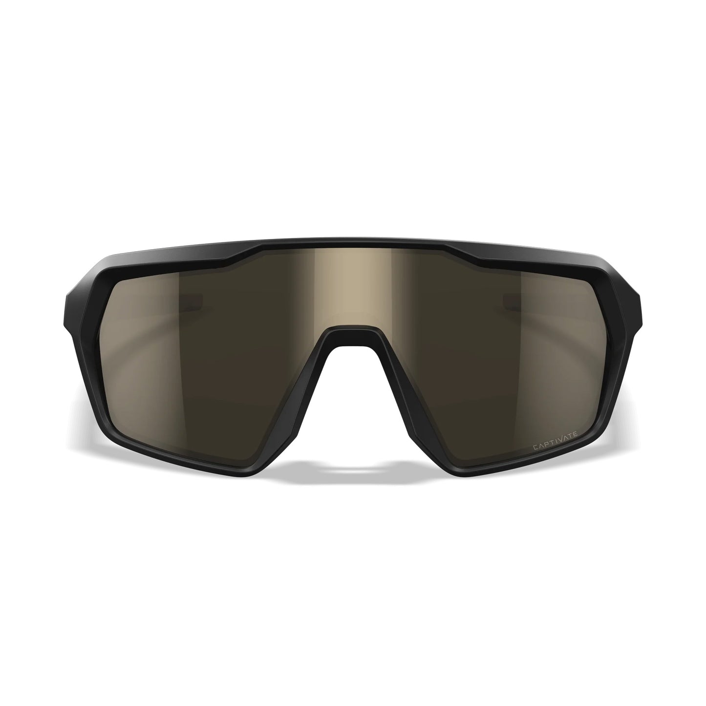 Lunettes de soleil WX Citadel, monture noire mate et sable avec verres CAPTIVATE™ Tungsten Mirror