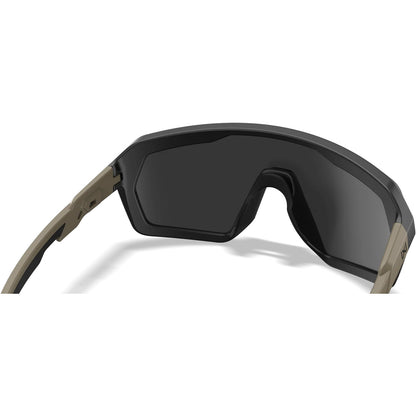 Lunettes de soleil WX Citadel, monture noire mate et sable avec verres CAPTIVATE™ Tungsten Mirror