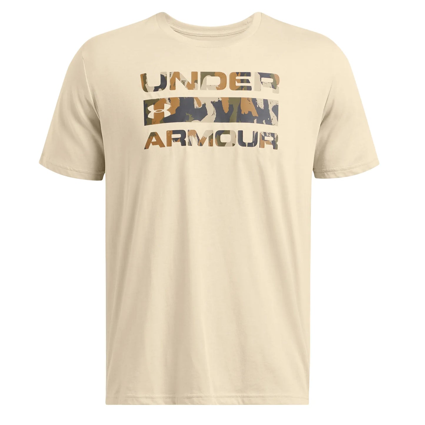 T-shirt à logo empilé, base kaki / taupe Timberwolf