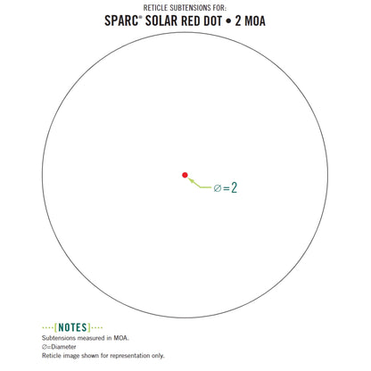 Vortex SPARC Solar Red Dot 2 MOA Rotpunktvisier