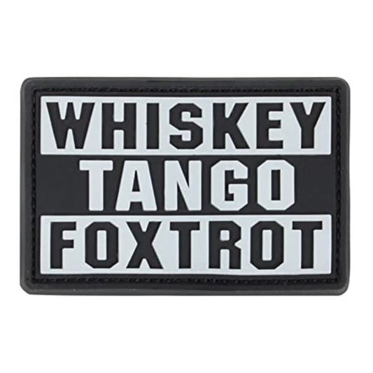 Patch moral WHISKEY TANGO FOXTROT (phosphorescent)