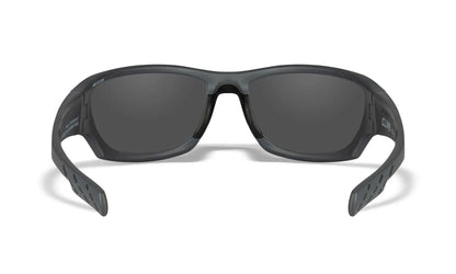 Verres WX CLIMB : CAPTIVATE™ Polarisé bleu miroir, Monture : gris mat
