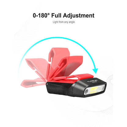KLARUS, LED Stirnlampe HC3, 100 Lumen (inkl. Lithium-Batterie), black-red