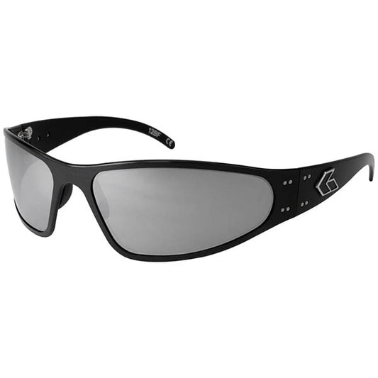 GATORZ Sonnenbrille WRAPTOR verspiegelt (Black/Smoked  w/Chrome Miror)