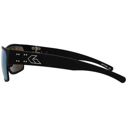 GATORZ Sonnenbrille DELTA polarisiert (Matte Black / Smoke Polarized w/ Blue Mirror)