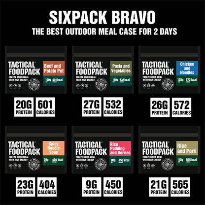 TACTICAL FOODPACK, Tactical SIXPACK BRAVO, 610g