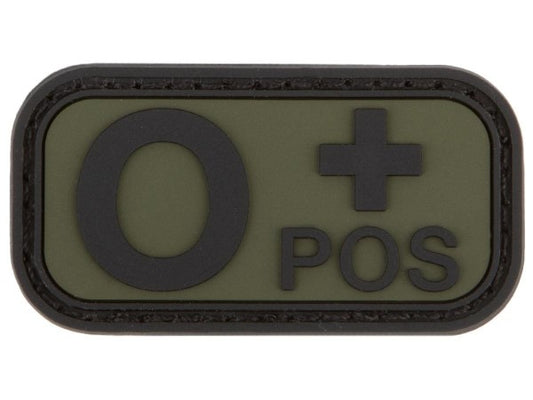 CHARLIE MIKE, Morale Patch BLUTGRUPPE 0+ POS