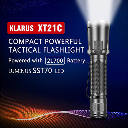 25% Rabatt: KLARUS, LED Taschenlampe XT21C, 3'200 Lumen (inkl. Akku)