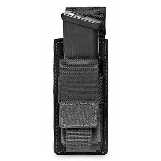 WARRIOR ASSAULT SYSTEMS, Direct Action Single 9mm Pistol Mag Pouch, black